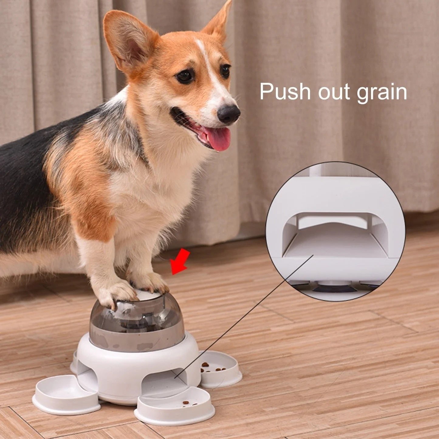 Dog Press Leakage Food Feeder Automatic Pet Feeder