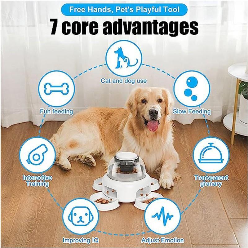 Dog Press Leakage Food Feeder Automatic Pet Feeder