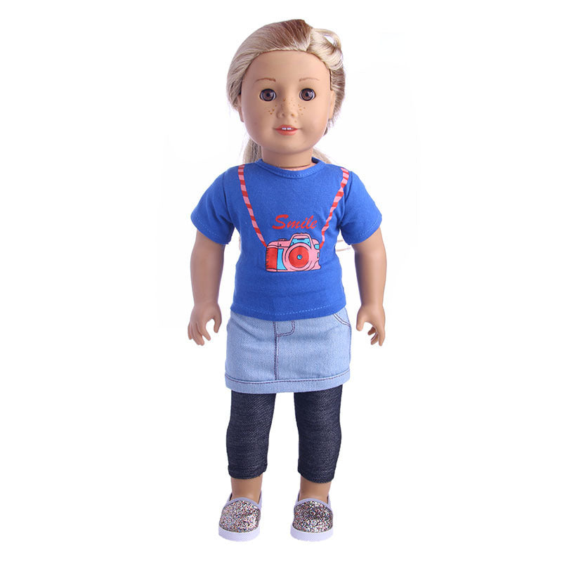 18Inch Baby Accessories Denim Overalls