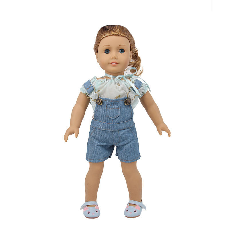 18Inch Baby Accessories Denim Overalls